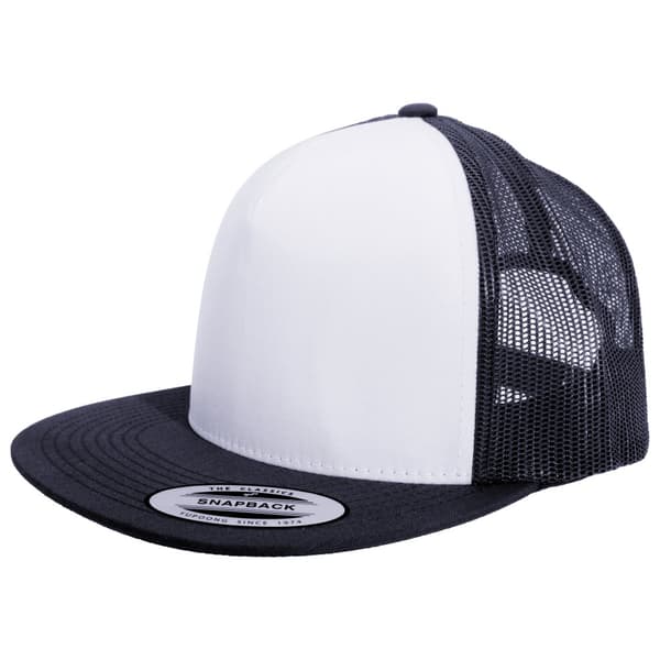 Yupoong Flexfit Unisex Classic Trucker Snapback Cap Navy/White/Navy One Size