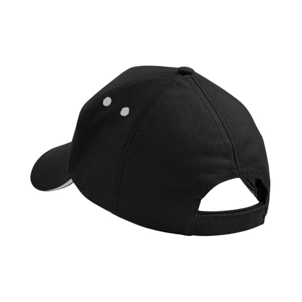 Beechfield Unisex Ultimate 5 Panel Kontrast Baseball Cap med Sandwich Peak / Hovedbeklædning (Pakke med 2)