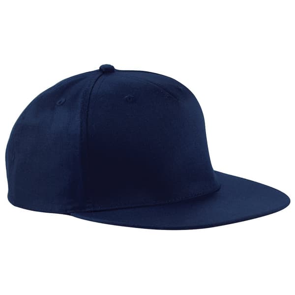 Beechfield Unisex 5 Panel Retro Rapper Cap French Navy One Size