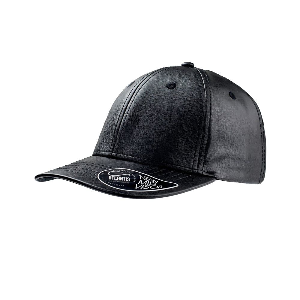 Atlantis Lewis Mid Visor PU läder 6 Panel Cap