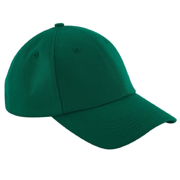 Beechfield Unisex Authentic 6 Panel Baseball Cap Bottle Green One Size
