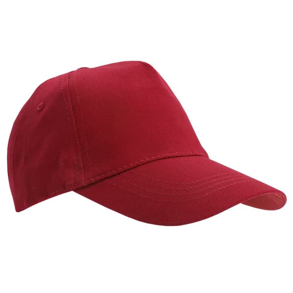 SOLS Unisex Buzz 5 Panel Baseball Cap Red ONE
