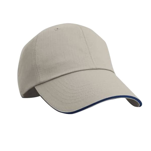Result Unisex Herringbone Contrast Colour Sandwich Peak Baseball Cap