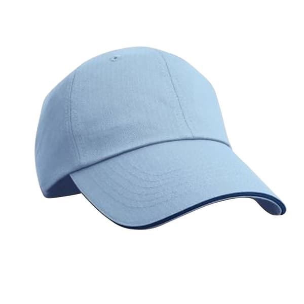 Result Unisex Herringbone Contrast Colour Sandwich Peak Baseball Cap