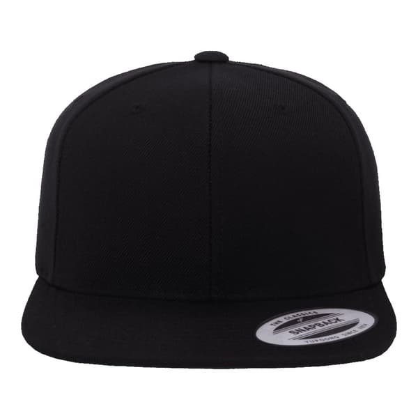 Yupoong Mens The Classic Premium Snapback Cap (Pack of 2) Black One Size