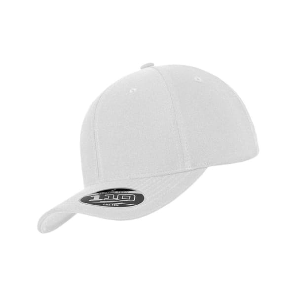 Flexfit Unisex Cool and Dry Mini Pique Cap White One Size