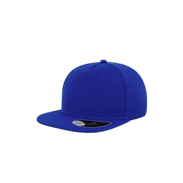Atlantis Flat Visor 5 Panel Cap Royal One Size