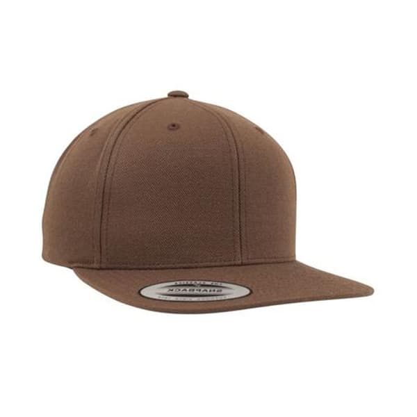 Yupoong Mens The Classic Premium Snapback Cap Tan One Size