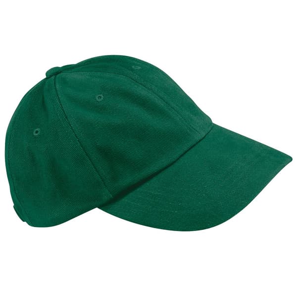 Beechfield Unisex Baseballkeps med låg profil och kraftig borstad bomull (2 st.)