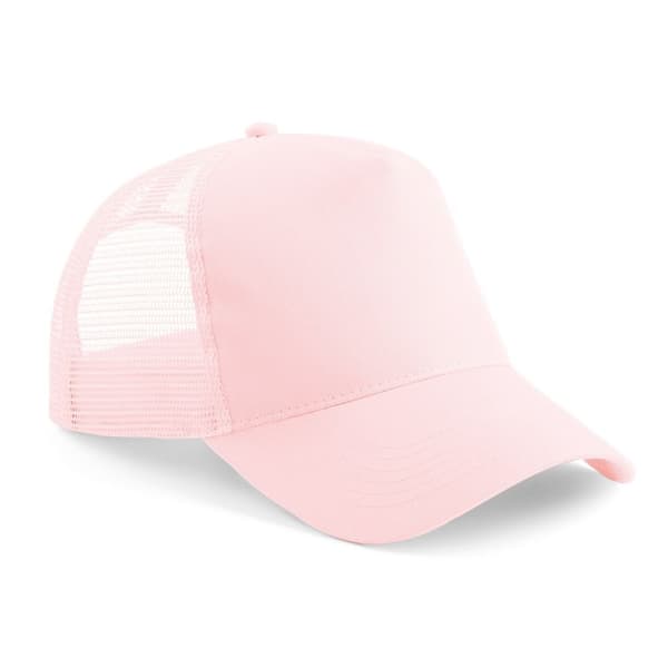 Beechfield Mens Half Mesh Trucker Cap / Headwear (Pack of 2)