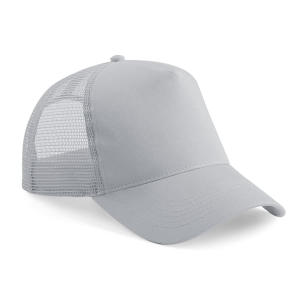 Beechfield Mens Half Mesh Trucker Cap / Headwear (Pack of 2)