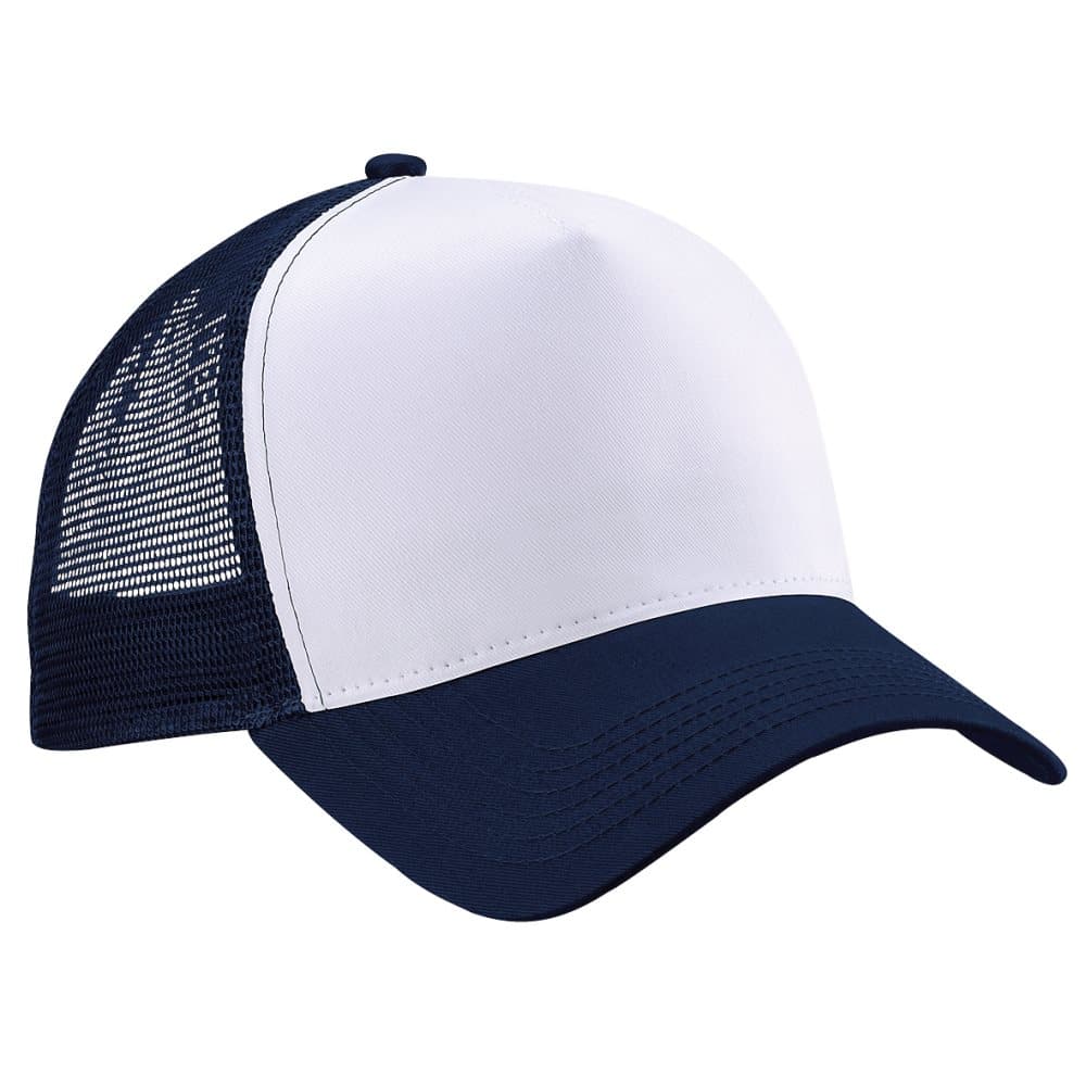 Beechfield Mens Half Mesh Trucker Cap / Headwear (Pack of 2)