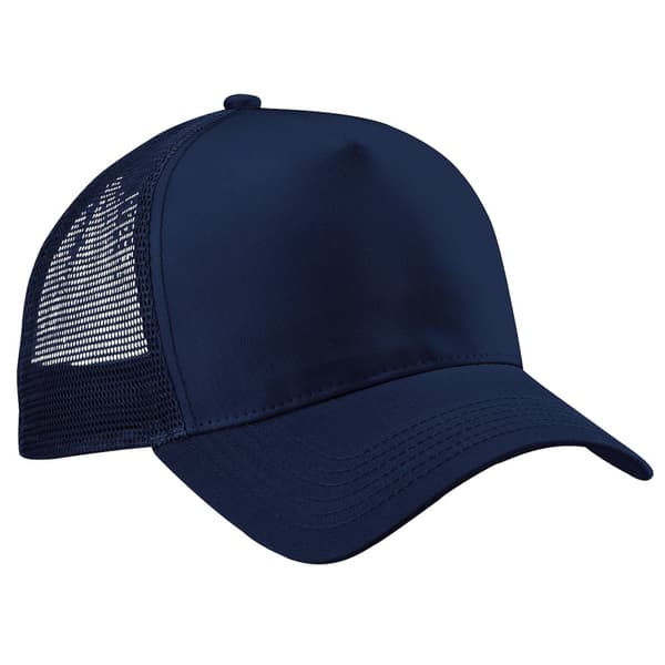Beechfield Herre Half Mesh Trucker Cap / Hovedbeklædning (pakke med 2) French Navy/French Navy One Size