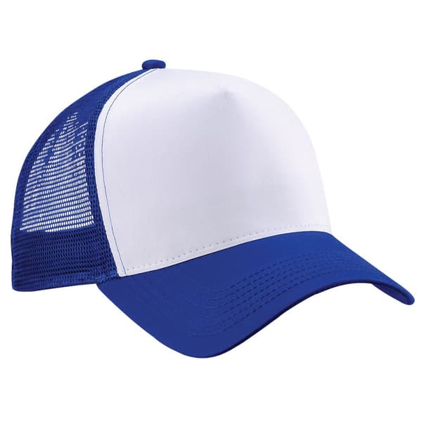 Beechfield Mens Half Mesh Trucker Cap / Headwear (Pack of 2)