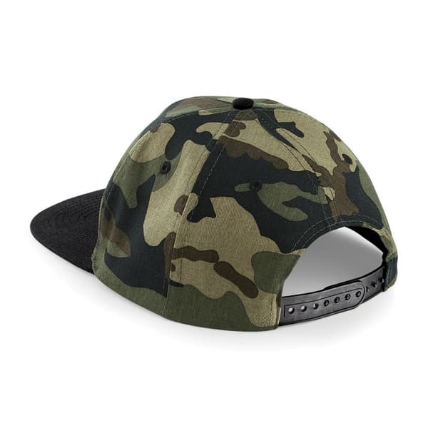 Beechfield Camouflage Retro Snapback Cap (Pack of 2)
