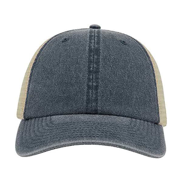 Atlantis Unisex Case Pigment Dyed 6 Panel Trucker Cap