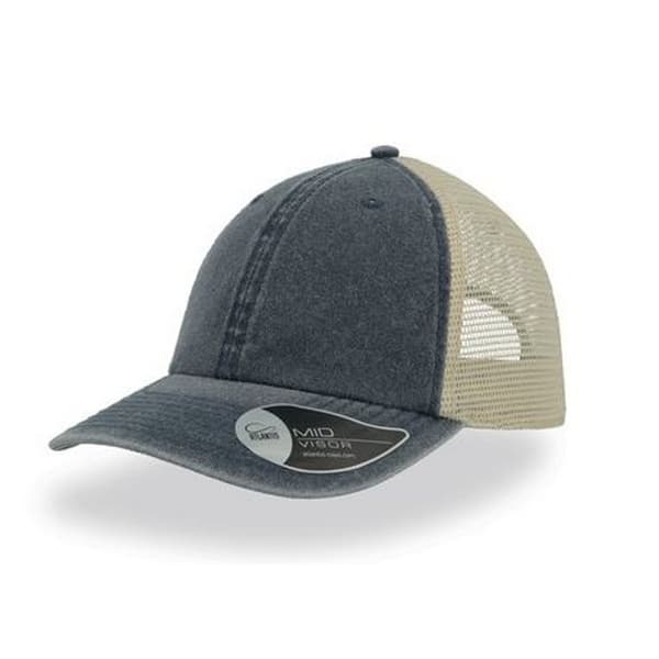 Atlantis Unisex Case Pigment Dyed 6 Panel Trucker Cap