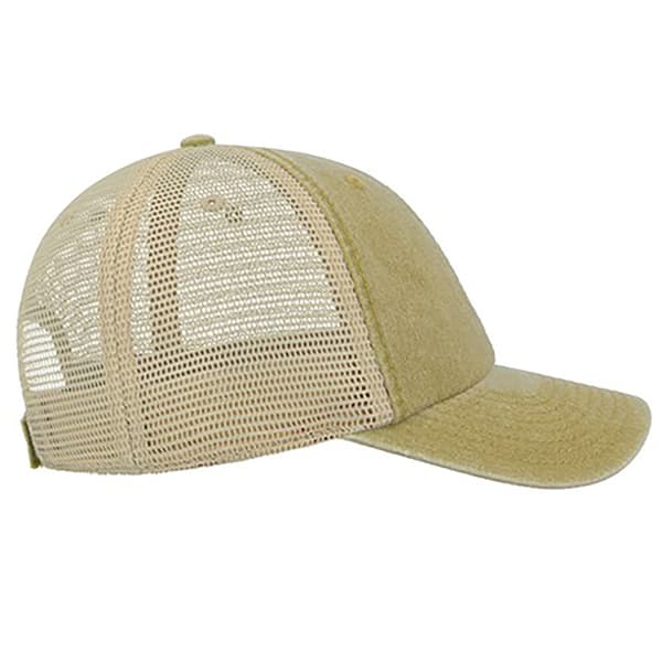 Atlantis Unisex Case Pigment Dyed 6 Panel Trucker Cap