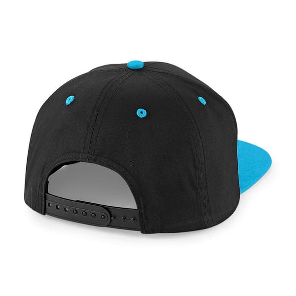Beechfield Unisex 5 Panel kontrast Snapback Cap med kontrastfarve (pakke med 2)