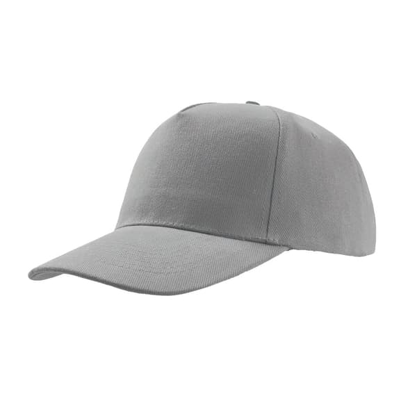 Atlantis Liberty Five Heavy Brush Cotton 5 Panel Cap (pakke med 2) Light Grey One Size