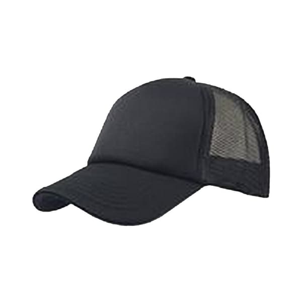 Atlantis Rapper 5 Panel Trucker Cap (Pack of 2) Black/Black One Size