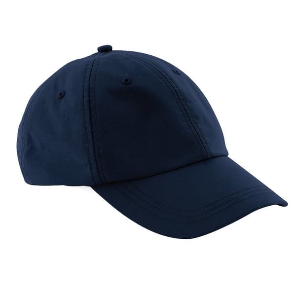 Beechfield Unisex Outdoor Waterproof 6 Panel Baseball Cap (Pack of 2) Navy Blue One Size