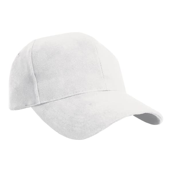 Result Pro Style Heavy børstet bomuld Baseball Cap White One Size