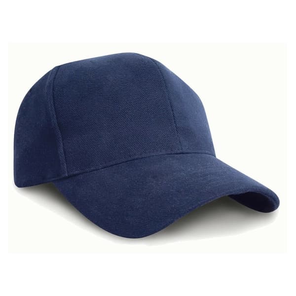 Result Pro Style tungt borstad bomull Baseball Cap Navy Blue One Size