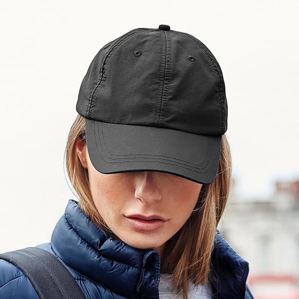 Beechfield Unisex udendørs vandtæt 6 Panel Baseball Cap