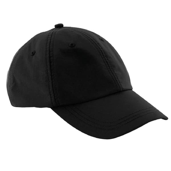 Beechfield Unisex udendørs vandtæt 6 Panel Baseball Cap Black One Size
