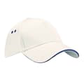 Miniatyrbild 1 av 2: Beechfield Unisex Ultimate 5 Panel Contrast Baseball Cap med Sandwich Peak / Headwear