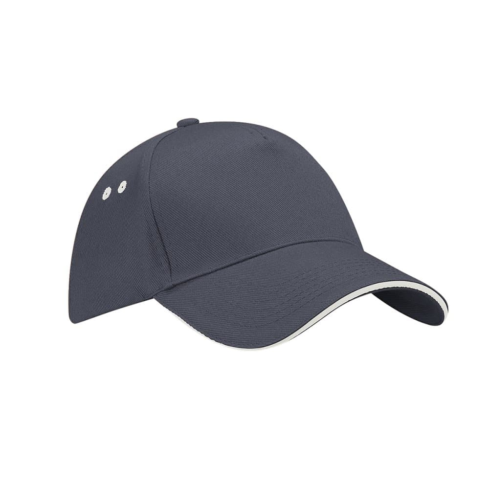 Beechfield Unisex Ultimate 5 Panel Contrast Baseball Cap med Sandwich Peak / Headwear