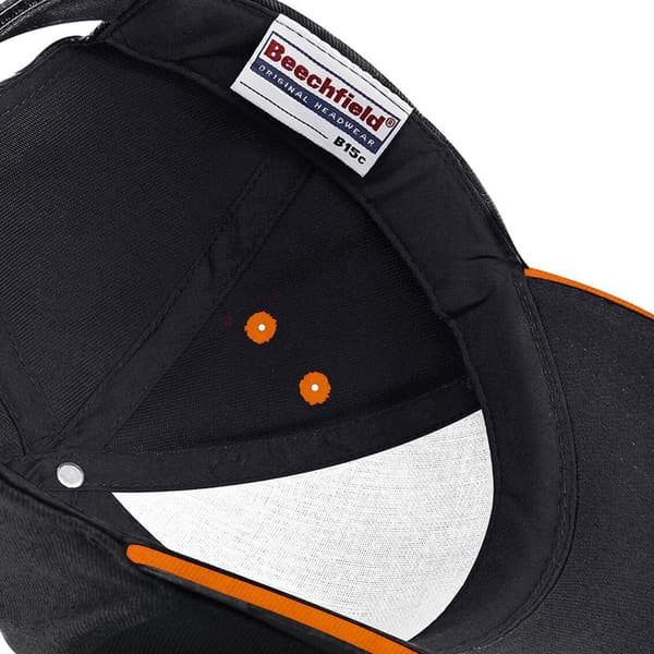 Beechfield Unisex Ultimate 5 Panel Contrast Baseball Cap med Sandwich Peak / Headwear