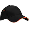 Miniatyrbild 1 av 4: Beechfield Unisex Ultimate 5 Panel Contrast Baseball Cap med Sandwich Peak / Headwear
