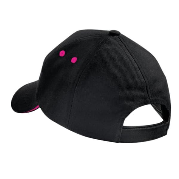 Beechfield Unisex Ultimate 5 Panel Contrast Baseball Cap med Sandwich Peak / Headwear