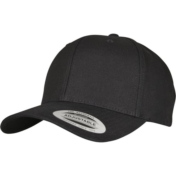 Flexfit by Yupoong 6 Panel böjd metall Snap Cap Black One Size