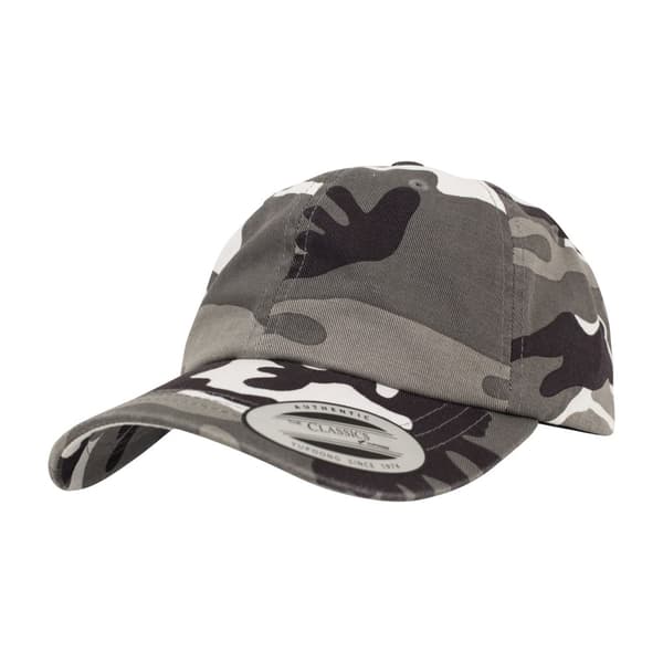 Flexfit By Yupoong Low Profile Camo Washed Dad Cap