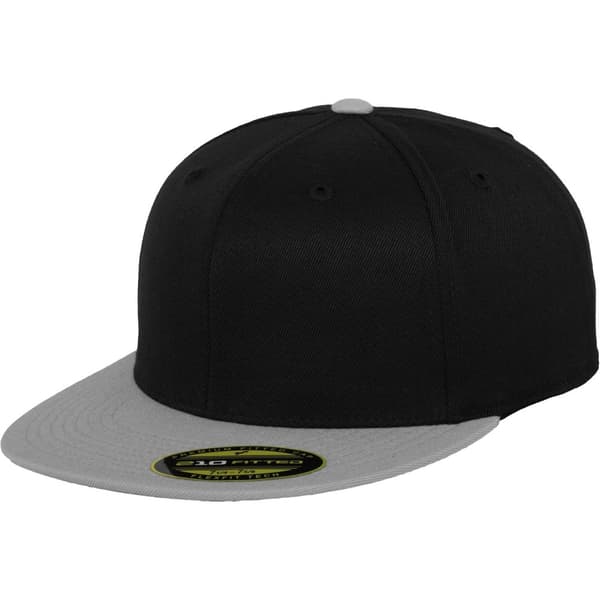 Flexfit By Yupoong Premium 210 Fitted Two Tone Baseball Cap Black/Grey L/XL