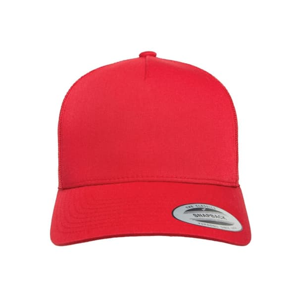 Flexfit By Yupoong 5 Panel Retro Trucker Cap Red One Size