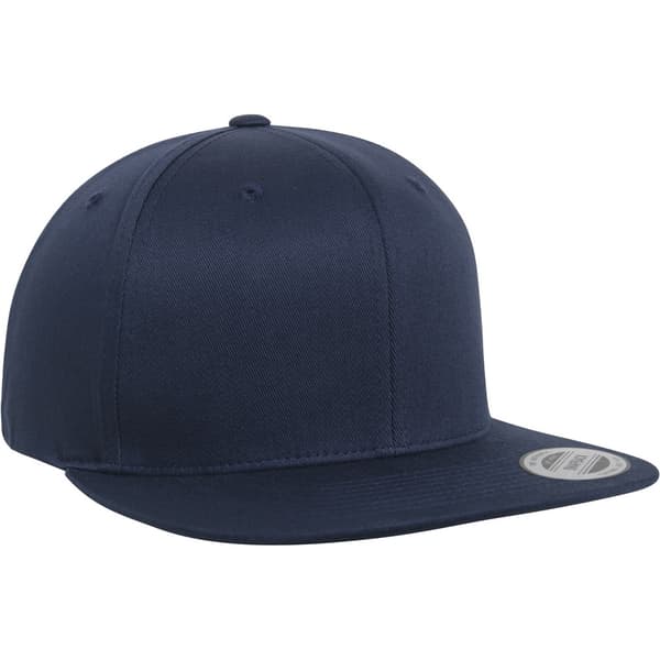Flexfit by Yupoong Unisex Organic Cotton Snapback Cap Navy One Size