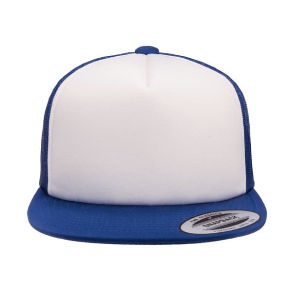 Flexfit by Yupoong Skum Trucker Cap med vit framsida Royal/White/Royal One Size