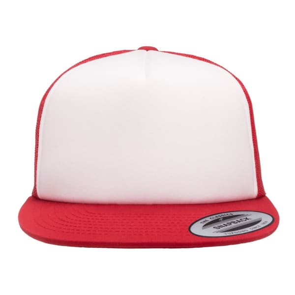 Flexfit By Yupoong Foam Trucker Cap With White Front