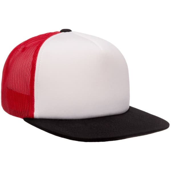 Flexfit By Yupoong Foam Trucker Cap With White Front