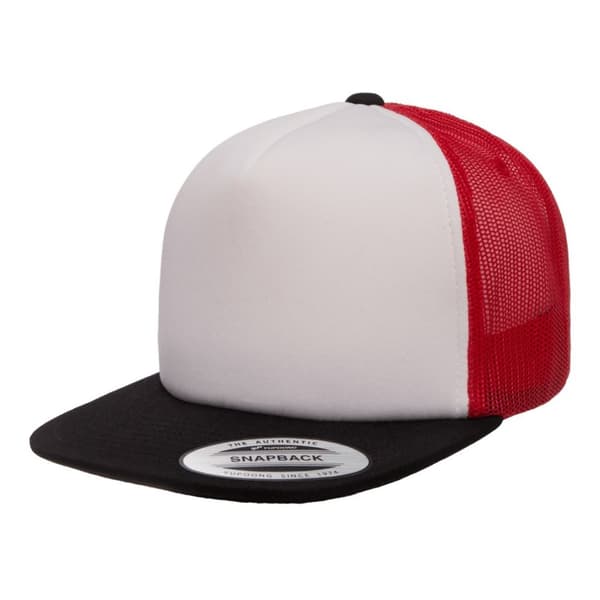 Flexfit By Yupoong Foam Trucker Cap With White Front