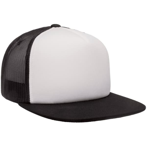 Flexfit By Yupoong Foam Trucker Cap With White Front