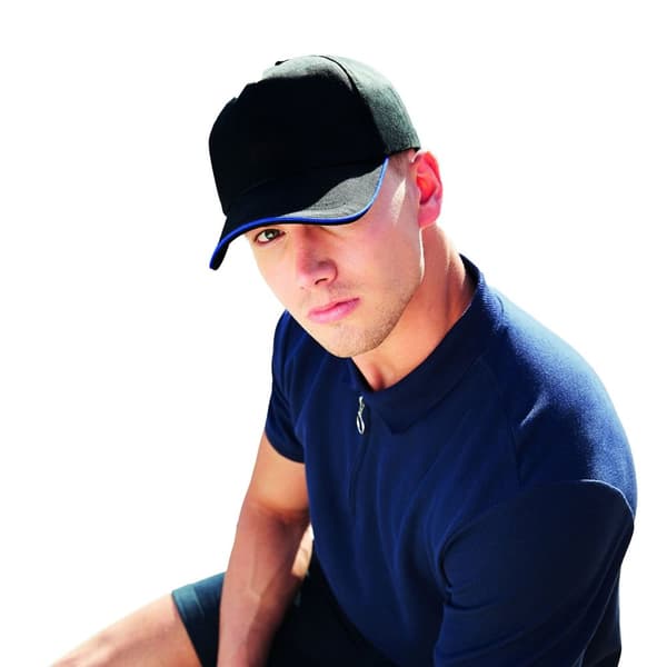 Beechfield Voksne Unisex Authentic 5 Panel Piped Peak Cap