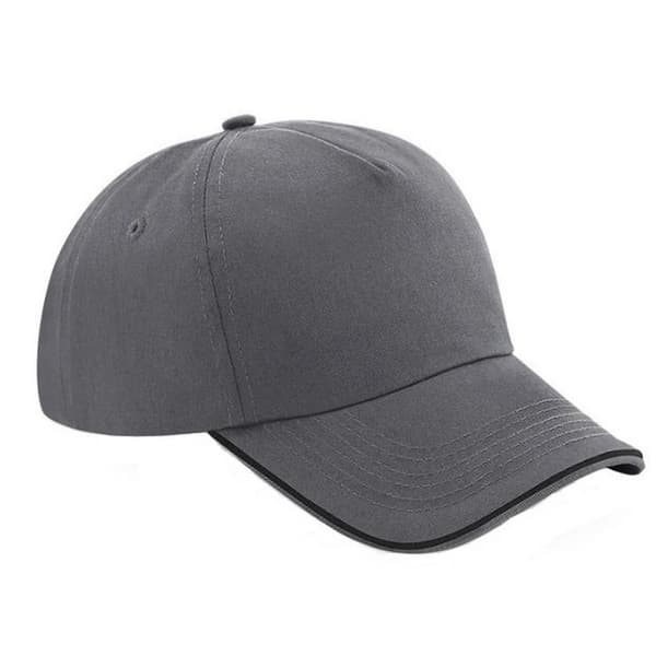 Beechfield Voksne Unisex Authentic 5 Panel Piped Peak Cap