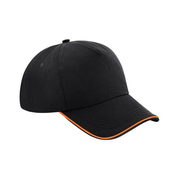 Beechfield Autentiska 5-panel keps med pipetter