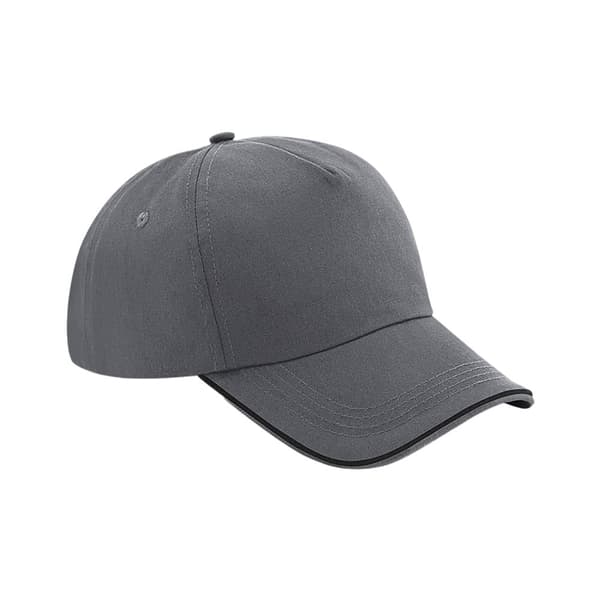 Beechfield Autentiska 5-panel keps med pipetter