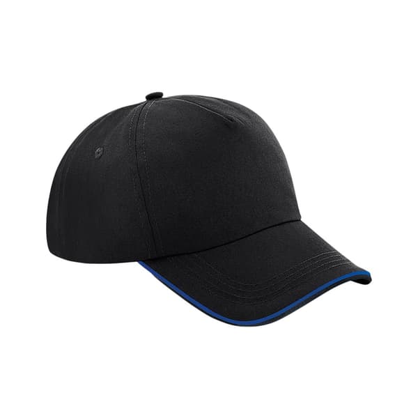 Beechfield Autentiska 5-panel keps med pipetter